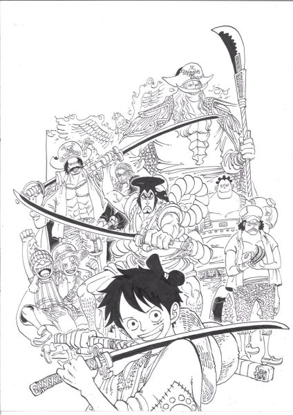 漫画《海贼王》96卷封面线稿公开 4月3日发售