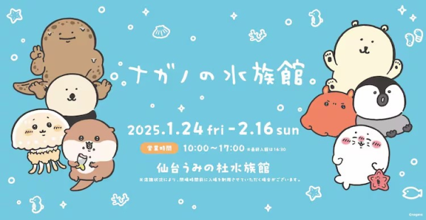 纳加诺×仙台うみの杜水族馆合作推出众多周边商品